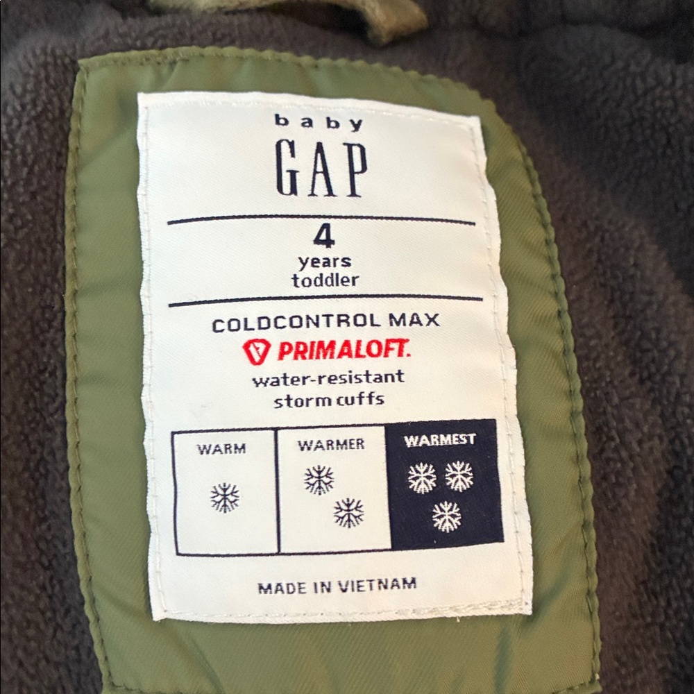 BABY GAP TODDLER SIZE 4 JACKET BOY - Picture 2 of 4